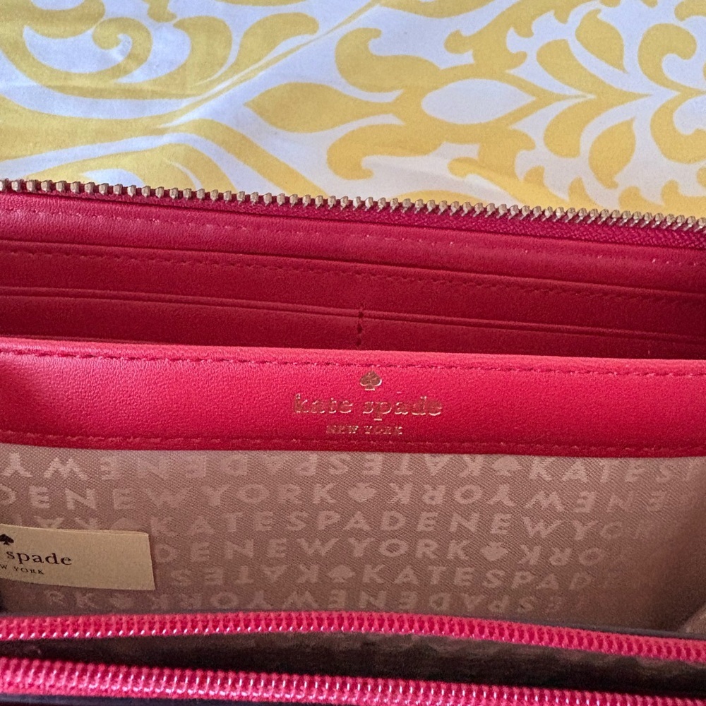 Kate Spade Cherry Red Wallet - Picture 4 of 5
